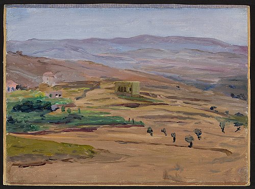 Desert near Damascus. From the journey to Palestine, 1901, Ian Tsionglinski