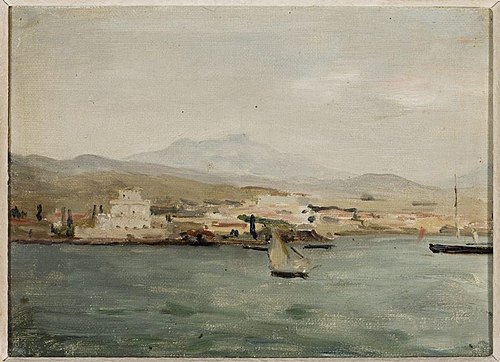 View of the port in Saloniki. From the journey to Palestine, 1901, Ian Tsionglinski