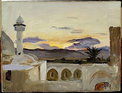 Dschenim in Samaria. From the journey to Palestine, 1901, Ian Tsionglinski