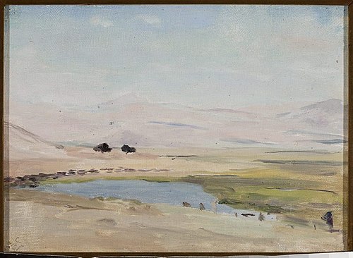 Desert near the Dead Sea. From the journey to Palestine, 1901, Ian Tsionglinski