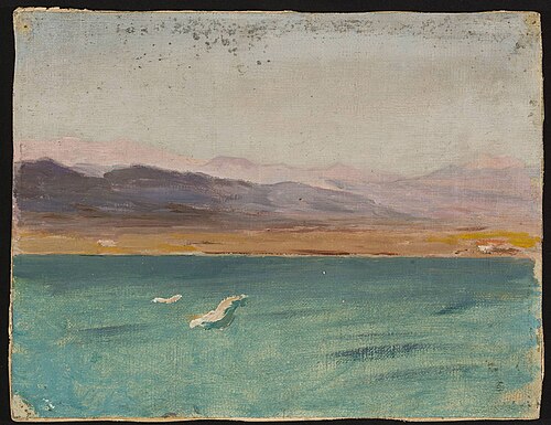 Marine landscape. From the journey to Palestine, 1901, Ian Tsionglinski