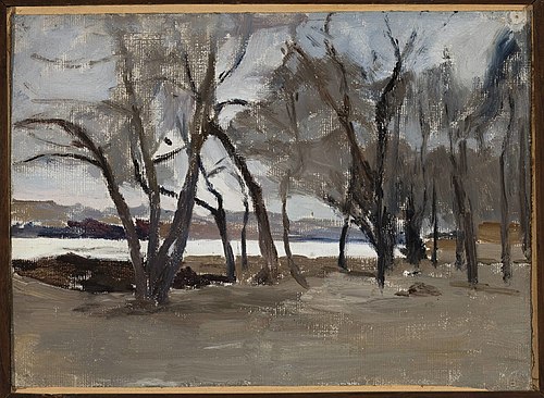 Winter landscape – park on the Petrovsky Island, 1902, Ian Tsionglinski