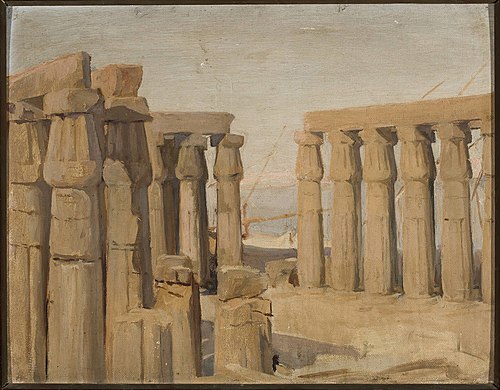 Temple in Luxor. From the journey to Egypt, 1903, Ian Tsionglinski