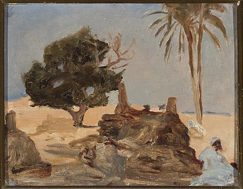 Cemetery at the pyramids. From the journey to Egypt, 1903, Ian Tsionglinski
