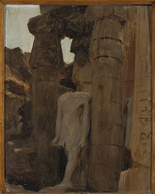 Fragment of a temple in Luxor. From the journey to Egypt, 1903, Ian Tsionglinski
