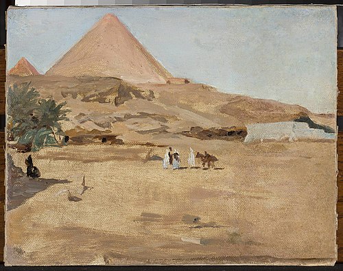 Desert and pyramid motif. From the journey to Egypt, 1903, Ian Tsionglinski