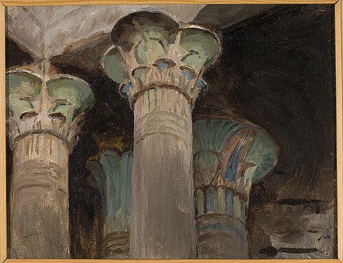 Isis – capitals in the temple of Isis. From the journey to Egypt, 1903, Ian Tsionglinski