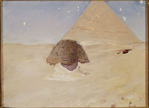 Sphinx at night. From the journey to Egypt, 1903, Ian Tsionglinski