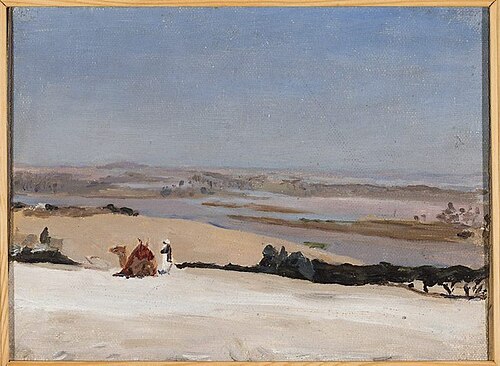 View from the pyramid. From the journey to Egypt, 1903, Ian Tsionglinski
