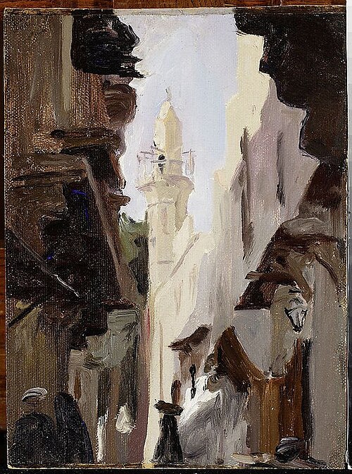 Street in Cairo. From the journey to Egypt, 1903, Ian Tsionglinski