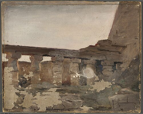 Karnak –Temple of Amun. From the journey to Egypt, 1903, Ian Tsionglinski