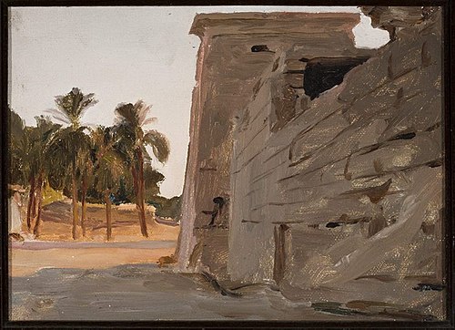 Temple of Khonsu in Karnak. From the journey to Egypt, 1903, Ian Tsionglinski
