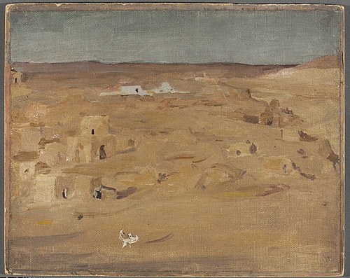 Graveyard in the desert. From the journey to Egypt, 1903, Ian Tsionglinski