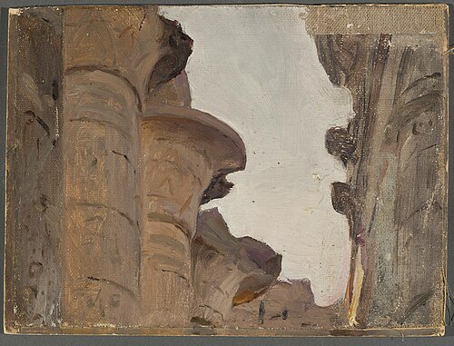 Temple capital. From the journey to Egypt, 1903, Ian Tsionglinski
