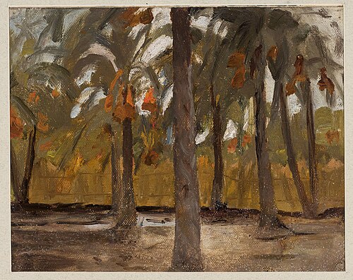 Egyptian palm forest. From the journey to Egypt, 1903, Ian Tsionglinski