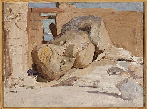 Ancient ruins. From the journey to Egypt, 1903, Ian Tsionglinski