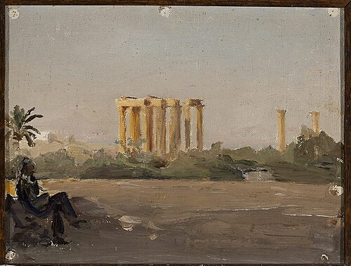 Temple of Jove in Athens. From the journey to Greece, 1905, Ian Tsionglinski