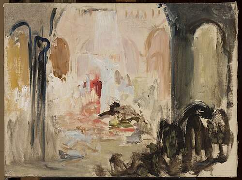 Sketch for stage decoration for Act 2 of “Parsifal”, 1906, Ian Tsionglinski