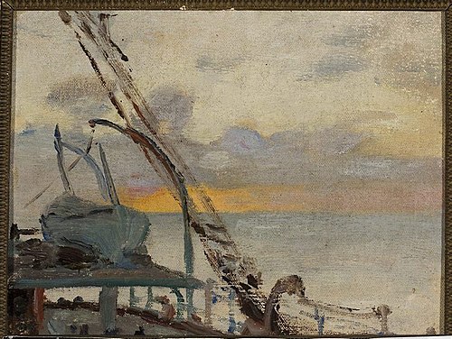 View from the ship. From the journey to India, 1907, Ian Tsionglinski