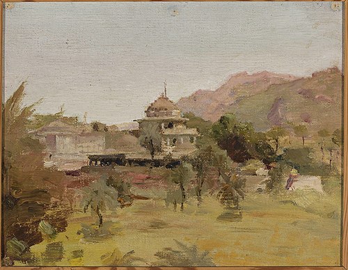 Diewarra Templer Stand Abu. From the journey to India, 1907, Ian Tsionglinski