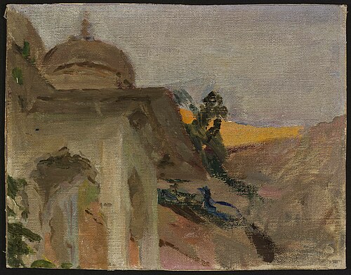 Jaipur – nude with a peacock. From the journey to India, 1907, Ian Tsionglinski