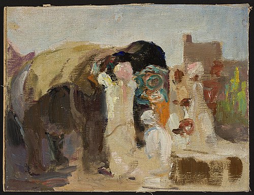Jaipur – painting the elephant. From the journey to India, 1907, Ian Tsionglinski