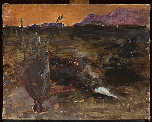 Ganges after sunset. From the journey to India, 1907, Ian Tsionglinski