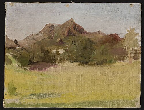 Mountain landscape. From the journey to India, 1907, Ian Tsionglinski