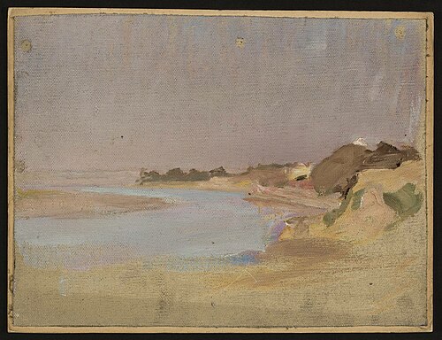 River landscape. From the journey to India, 1907, Ian Tsionglinski