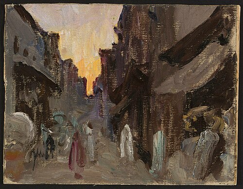 Tanjore – street. From the journey to India, 1907, Ian Tsionglinski