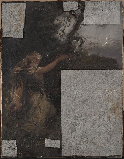 Study, water nymph, 1907, Ian Tsionglinski