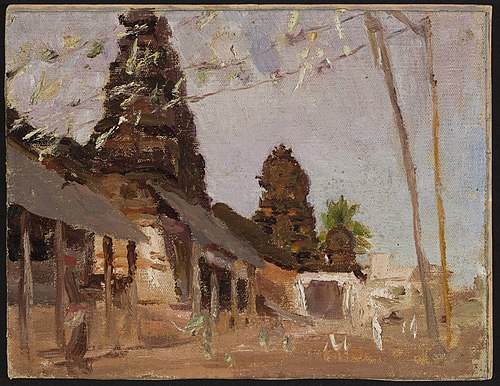 City street – study. From the journey to India, 1907, Ian Tsionglinski