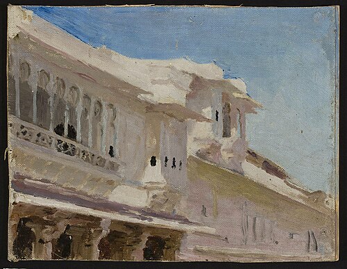 Udaipur – houses. From the journey to India, 1907, Ian Tsionglinski
