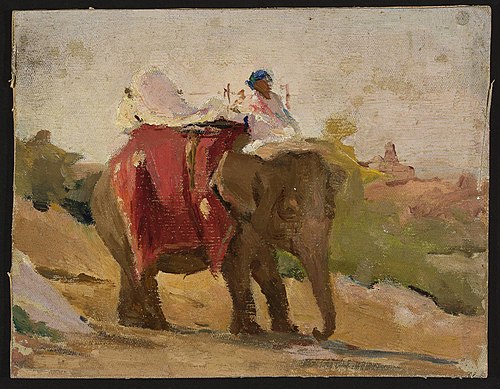 Chittorgarh – my elephant. From the journey to India, 1907, Ian Tsionglinski