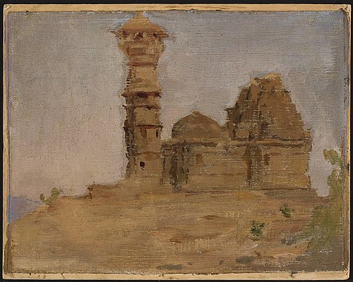 Deserted ancient temple in Chittorgarh. From the journey to India, 1907, Ian Tsionglinski