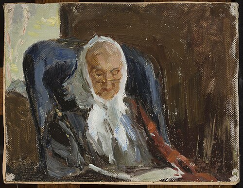 Portrait of Maria Petrovna Rubtsov, grandmother of the painter Rubtsov, 1910, Ian Tsionglinski
