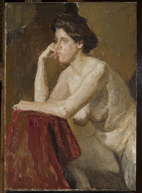 Female model, study, 1910, Ian Tsionglinski