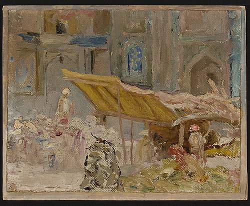 Samarkand – fruit market. From the journey to Turkestan, 1912, Ian Tsionglinski
