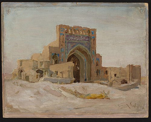 Old Persian mosque. From the journey to Turkestan, 1912, Ian Tsionglinski
