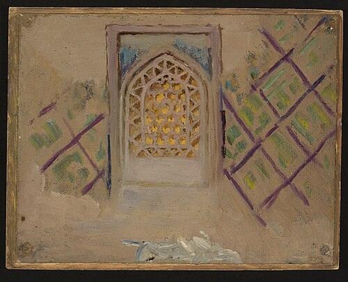 Samarkand, window. From the journey to Turkestan, 1912, Ian Tsionglinski
