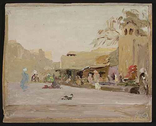 Marketplace in Bukhara. From the journey to Turkestan, 1912, Ian Tsionglinski