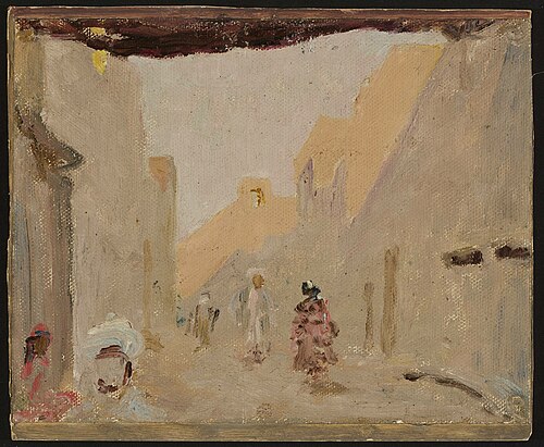 Old Tashkent in the evening. From the journey to Turkestan, 1912, Ian Tsionglinski