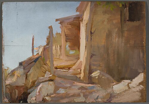 View from Alupka. From the journey to Crimea, 1893, Ian Tsionglinski