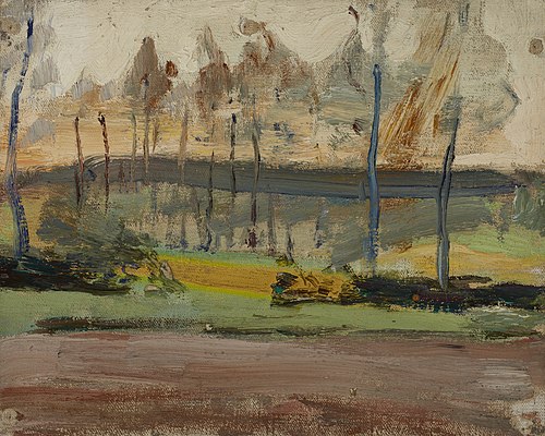 In Front of the Orthodox Church at Evening, 1908, Ian Tsionglinski