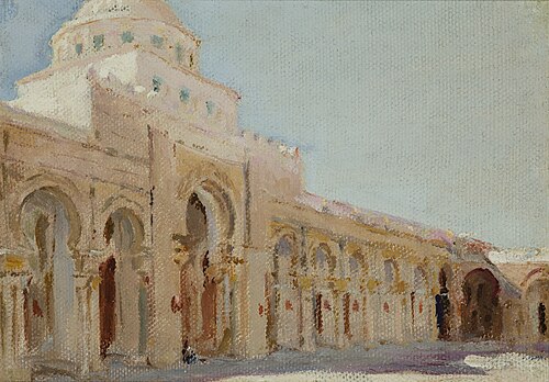 The Great Mosque of Kairouan – Tunis. The Cycle: "From the Travel to Tunis", 1911, Ian Tsionglinski