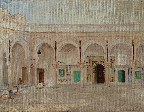 Kairouan (Courtyard in the Mosque of the Sword), 1911, Ian Tsionglinski