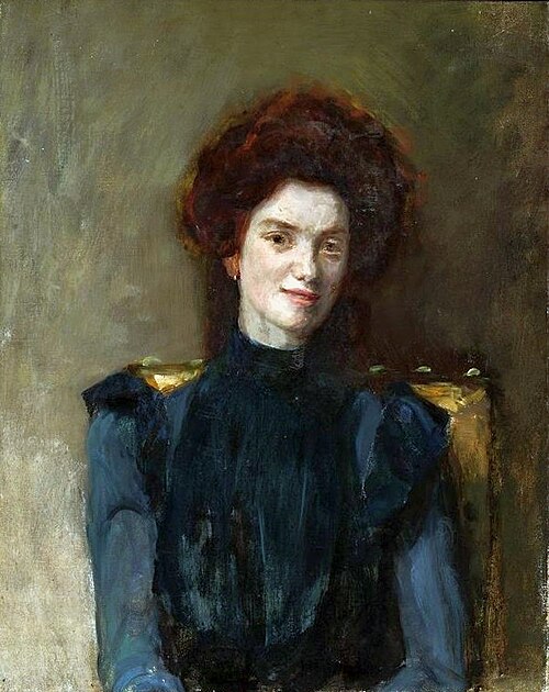 Portrait d'une femme rousse., 1890, Ian Tsionglinski