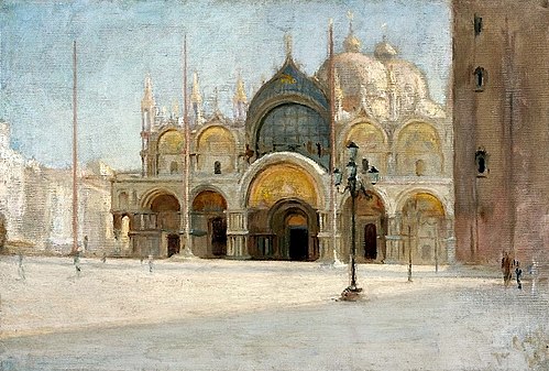 La place Saint-Marc à Venise., 1894, Ian Tsionglinski