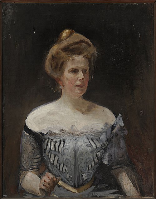 Portrait de Maria Vasilyevna, baronne Stackelberg., 1907, Ian Tsionglinski