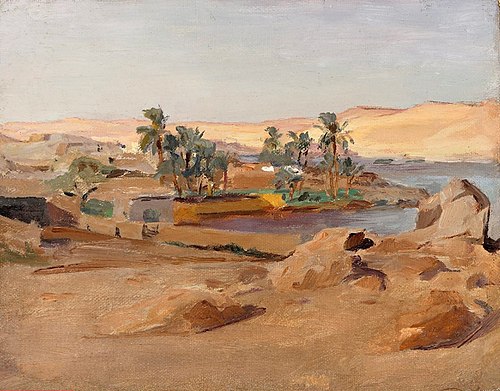 Nil près d'Assouan. De voyage en Egypte., 1903, Ian Tsionglinski